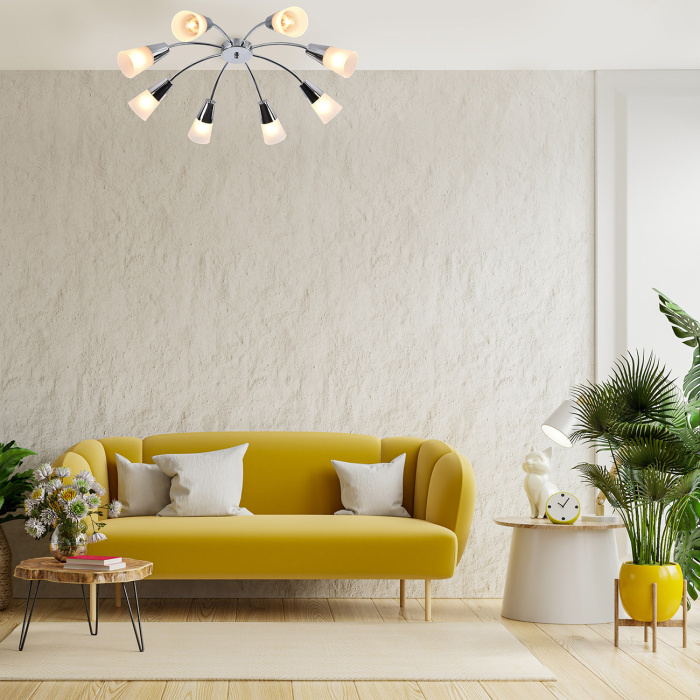 Потолочный светильник AQUILEGIA ESCADA 1100/8P Chrome