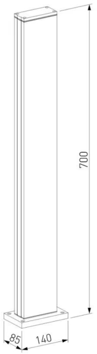 Уличный столб Elektrostandard Flat 4690389172441