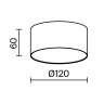 Потолочный светильник Maytoni Zon C032CL-12W3K-RD-B