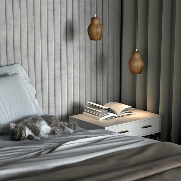 Подвесной светильник Ledron WoodDoll White