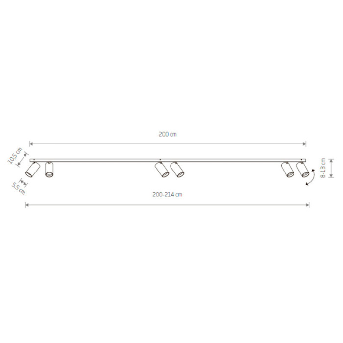 Накладной светильник спот Nowodvorski Mono White/Gold 7777