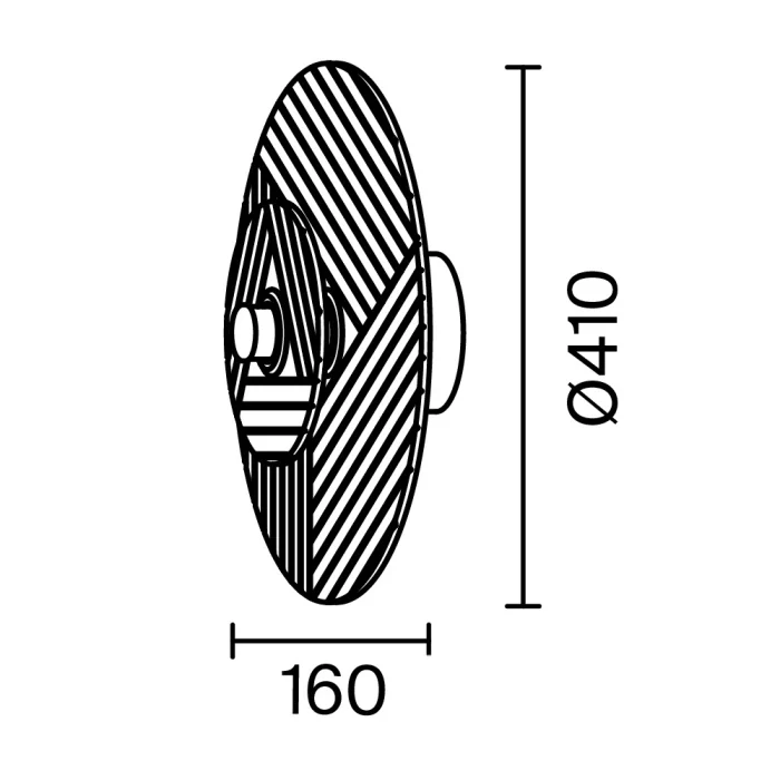 Настенный светильник Freya Acoustic FR5494WL-L4GR