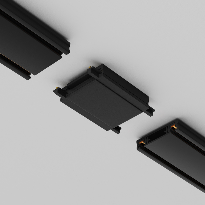 Коннектор питания прямой Radity черный Maytoni TRA084C-11B