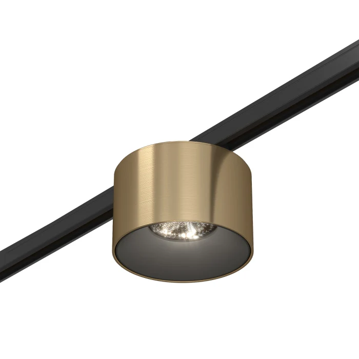 Магнитный трековый светильник Латунь LED 1*5W 4000K 350Lm Ra>90 36° IP20 D60xH38 24V ST669.346.05