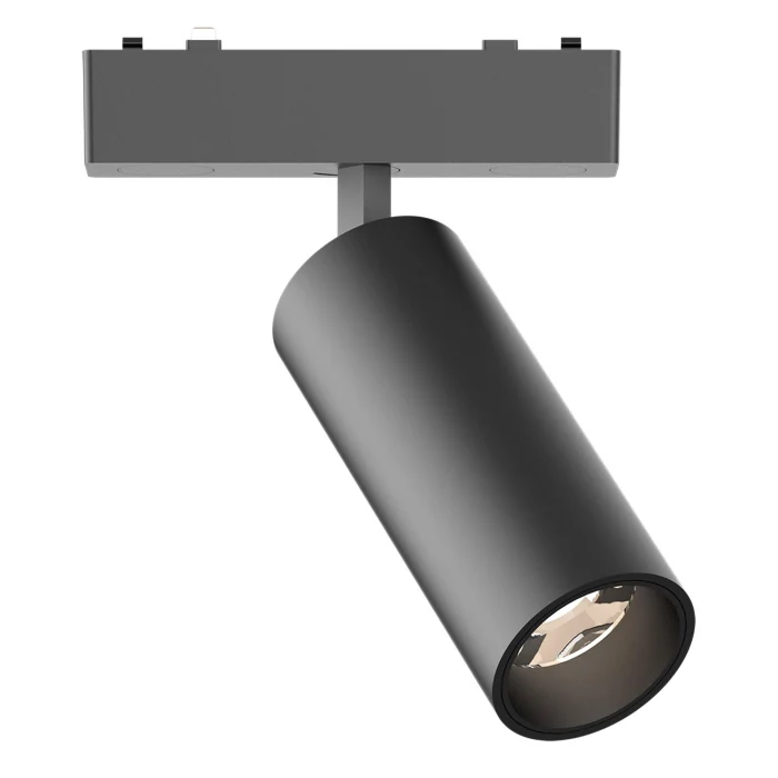 Магнитный трековый светильник Черный LED 1*9W 3000K 540Lm Ra>90 IP20 D44xH110 48V ST677.436.09