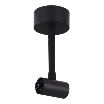 Потолочный токопроводящий соединитель сПодводомПитания ST-Luce Черный ST1602.429.00