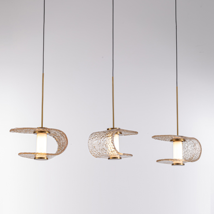 Подвесной светильник Delight Collection MD24020901 MD24020901-3B gold/cognac