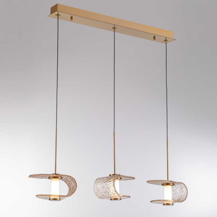 Подвесной светильник Delight Collection MD24020901 MD24020901-3B gold/cognac