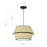 Светильник подвесной ST-Luce Черный/Бежевый, Черный E27 1*40W SL1354.413.01