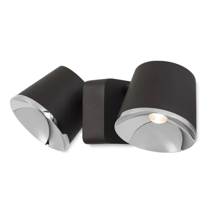 Бра Leds C4 DRONE Double Black Silver