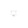 Экран декоративный (1м) к треку 5040xx-(F)/(R) Lightstar Quattro 504007-FR