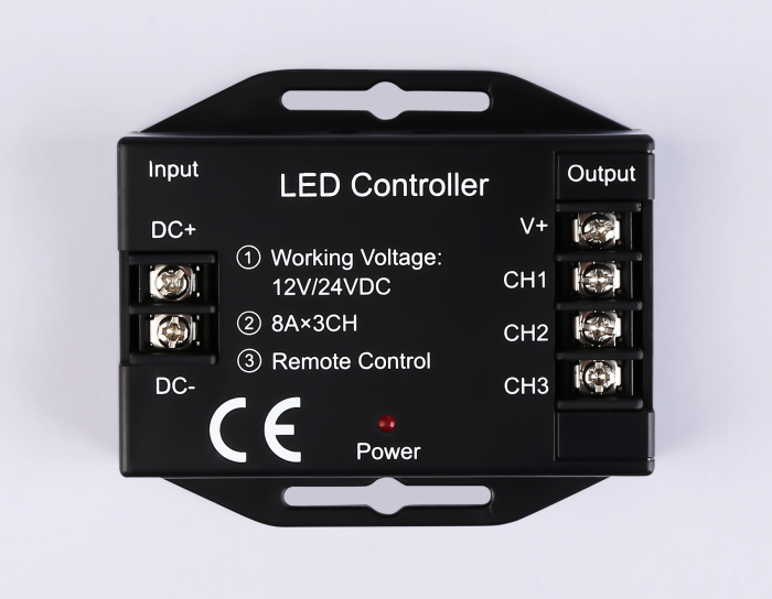 Контроллер диммер для одноцветных светодиодных лент с сенсорным радио пультом 2.4G GS11101 Ambrella light GS11101