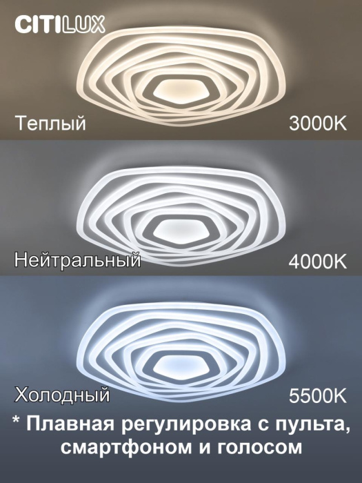 Потолочный светильник Citilux Триест Смарт CL737A55E