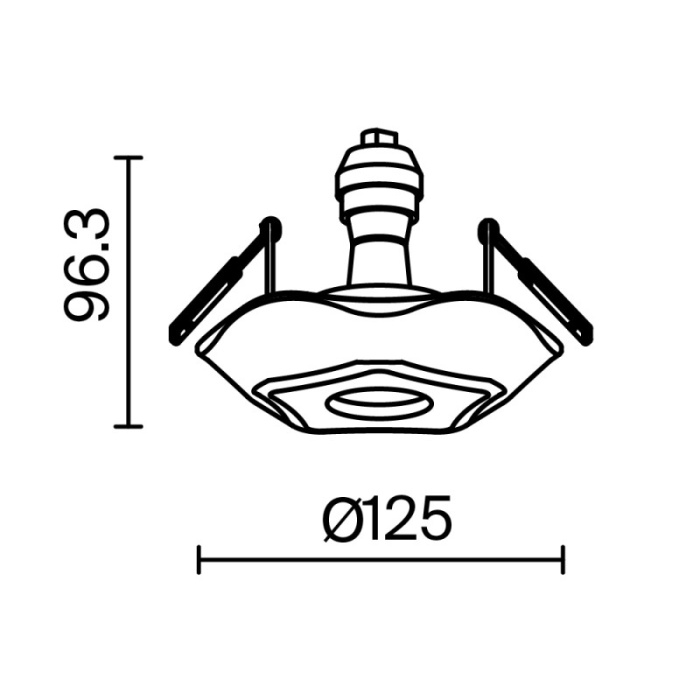 Встраиваемый светильник Maytoni DL284-1-01-W
