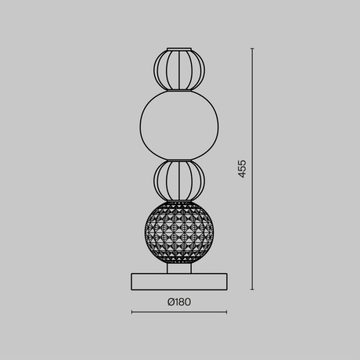 Настольная лампа Maytoni Collar MOD301TL-L18G3K