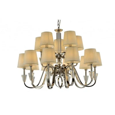 Подвесная люстра iLamp Alesti P2424-10+5 Nickel