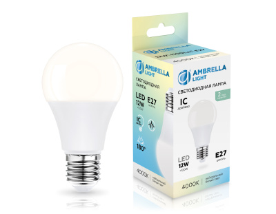 Лампа светодиодная Лон A60 12W 4000K AMBRELLA light 601204