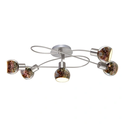 Потолочная люстра Arte Lamp Illusione A6125PL-5SS