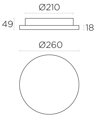 Настенный светильник Leds C4 GES