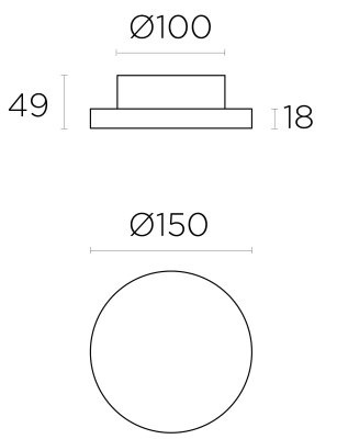 Настенный светильник Leds C4 GES