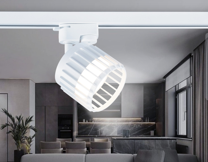 Трековый однофазный светильник со сменной лампой Ambrella light GL5348