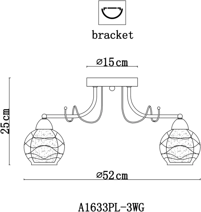 Люстра потолочная Arte Lamp INTRECCIO A1633PL-3WG