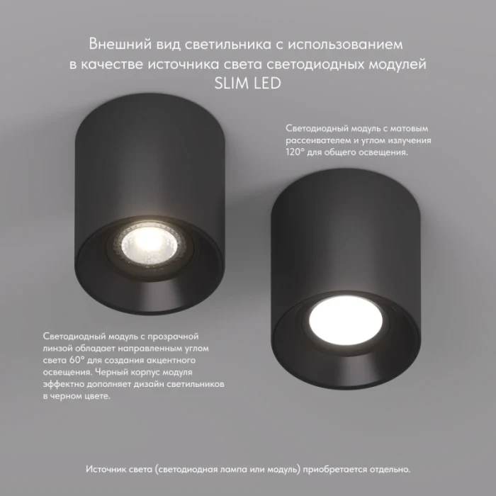 Накладной светильник Denkirs Soro DK3040-BK