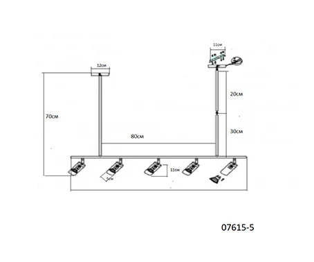 Подвесной линейный светильник 07615-5,19 Kink Light