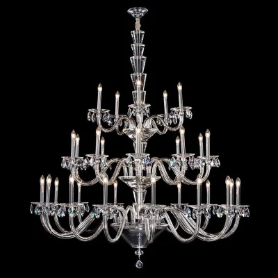 Подвесная люстра L&#039;Arte Luce Luxury Roccaforte L58300.28 с элементами из хрусталя