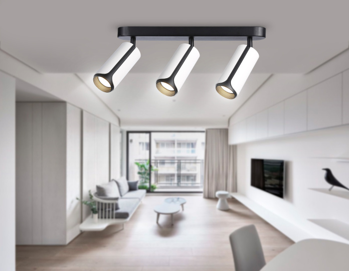 Настенно-потолочный поворотный спот со сменной лампой GU10 Ambrella light TN51603