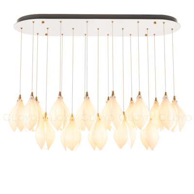 Люстра Cloyd MANGRA C19 / L100 см - керамика - белый (арт.10365)