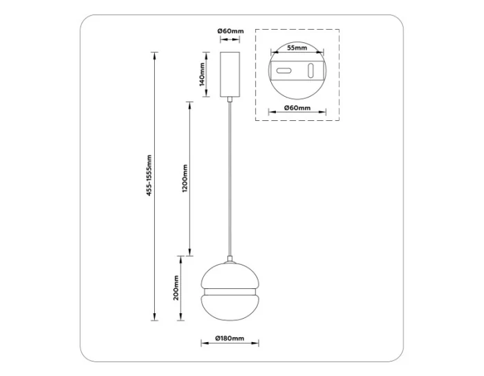 Подвесной светодиодный светильник HIGH LIGHT AMBRELLA LIGHT LH11001