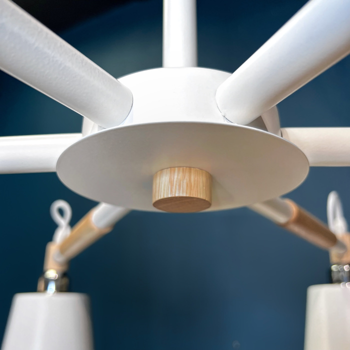 Люстра на штанге VARDA 6 lamps WH ImperiumLoft