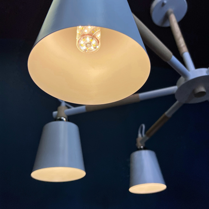 Люстра на штанге VARDA 6 lamps WH ImperiumLoft