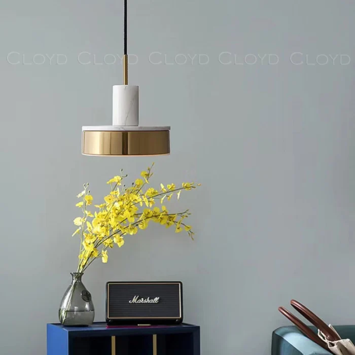 Подвесной светильник Cloyd ARTUS P1 / латунь - бел.мрамор (арт.11055)