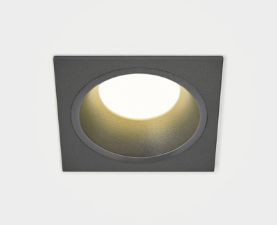 Светильник встраиваемый с рамкой ITALLINE IT08-8013 black 3000K + IT08-8014 black