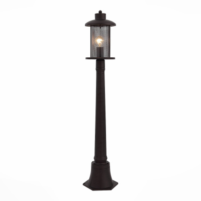 Светильник уличный наземный ST-Luce SL080.415.01 Темный кофе/Прозрачный, Темный кофе E27 1*60W