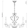Люстра подвесная Lucia Tucci FIRENZE 1780.30.3 antique gold