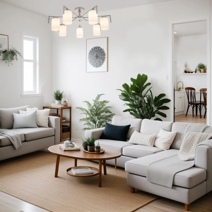 Потолочная люстра на штанге STYLE ESCADA 1142/7P Silver