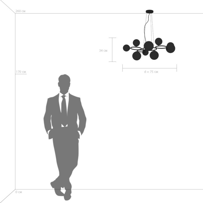 Подвесная люстра GLOBO LIGHTSTAR 815097