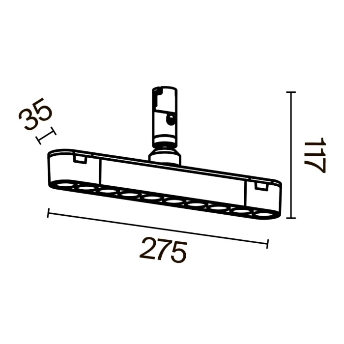 Трековый светильник Maytoni Points Rot TR203-1-10W3K-S-B