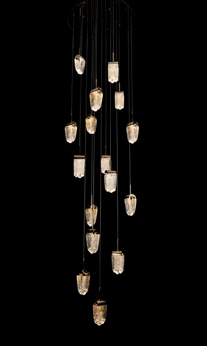 Подвесная люстра Leon Cascade LE7717/10+5+1 Gold