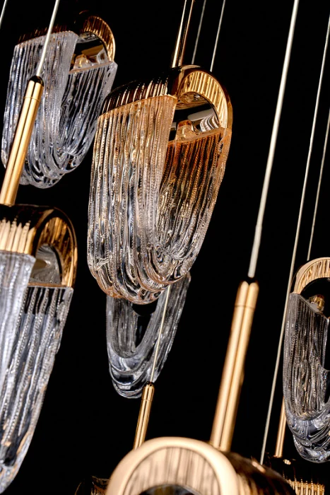 Подвесная люстра Leon Cascade LE7717/10+5+1 Gold