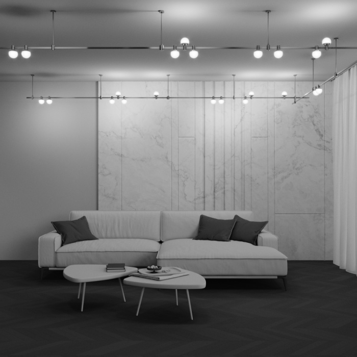 Трековый светильник Maytoni Luna TR149-1-5W4K-PT