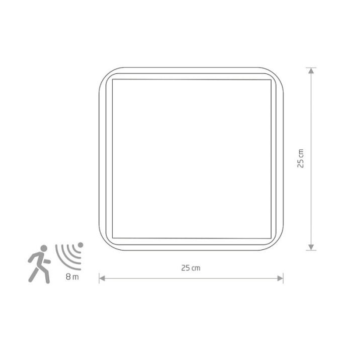 Настенно-потолочный с датчиком движения Nowodvorski Tahoe Sensor White 10040