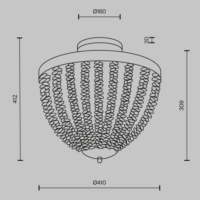Потолочный светильник Maytoni Intrigue MOD440CL-03BS