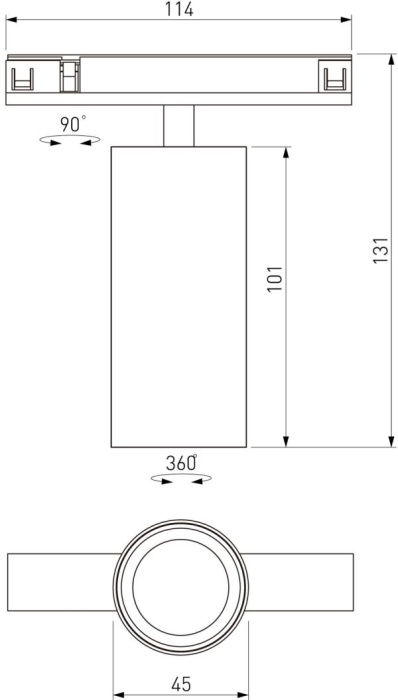 Трековый магнитный светильник Elektrostandard Line magnetic 4690389220630