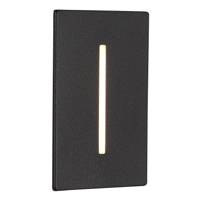 Встраиваемый уличный светильник ST-Luce черный LED 1*3W 3000K SL9519.408.01