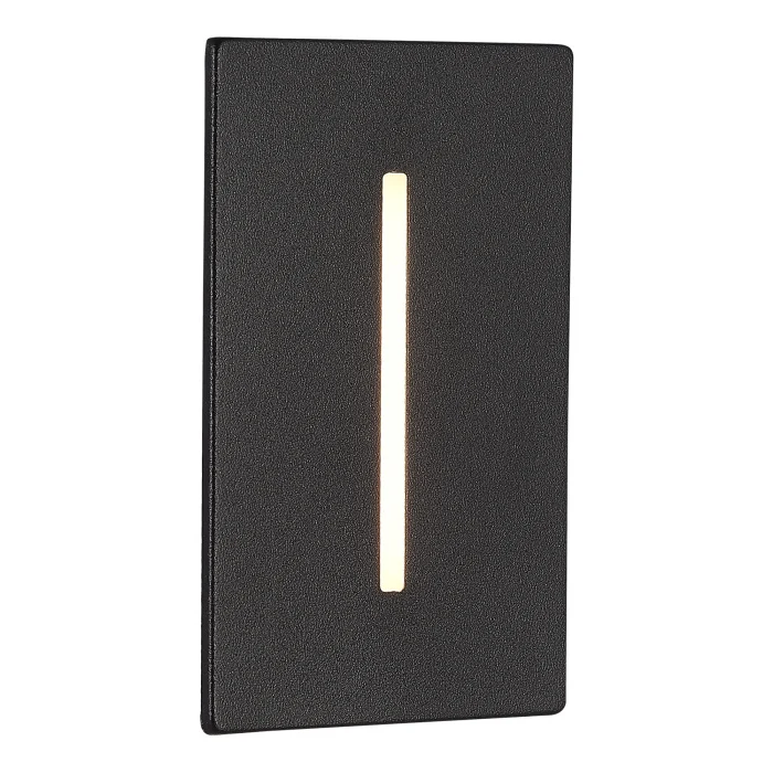 Встраиваемый уличный светильник ST-Luce черный LED 1*3W 3000K SL9519.408.01