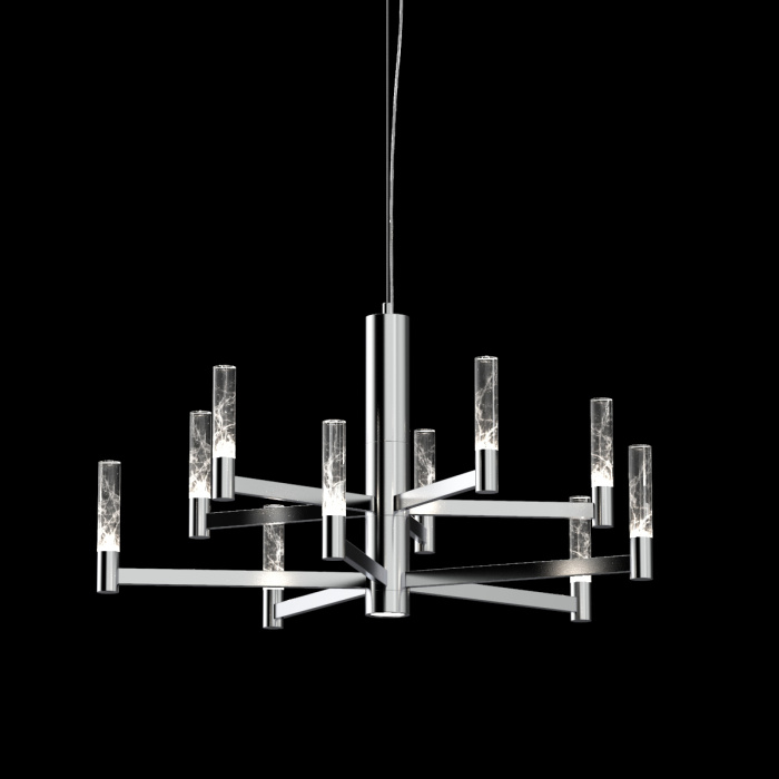 Люстра на штанге Delight Collection MD2051 MD2051-10A chrome